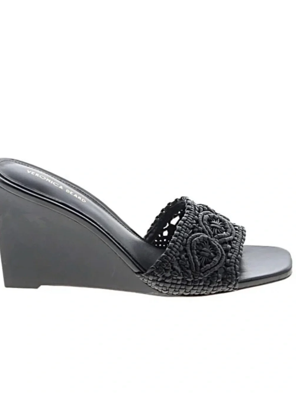 Veronica Beard Ellen Macrame Wedge Sandal size 8.5